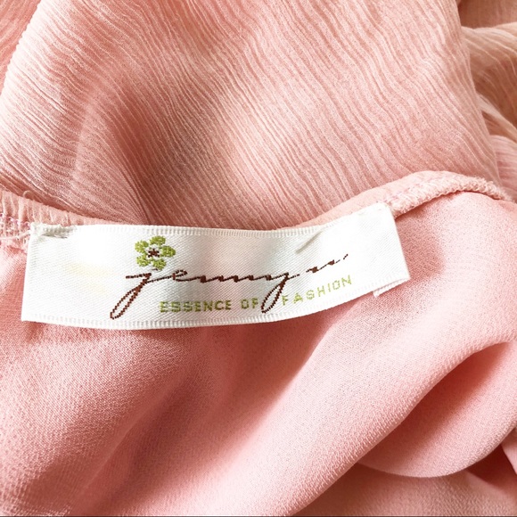 Pastel silk halter dress - Picture 7 of 14